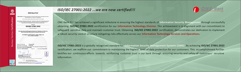 OBPLC ISO27001 Certificate