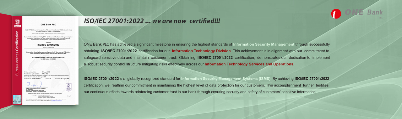 ISO/IEC 27001:2022 we are now certified